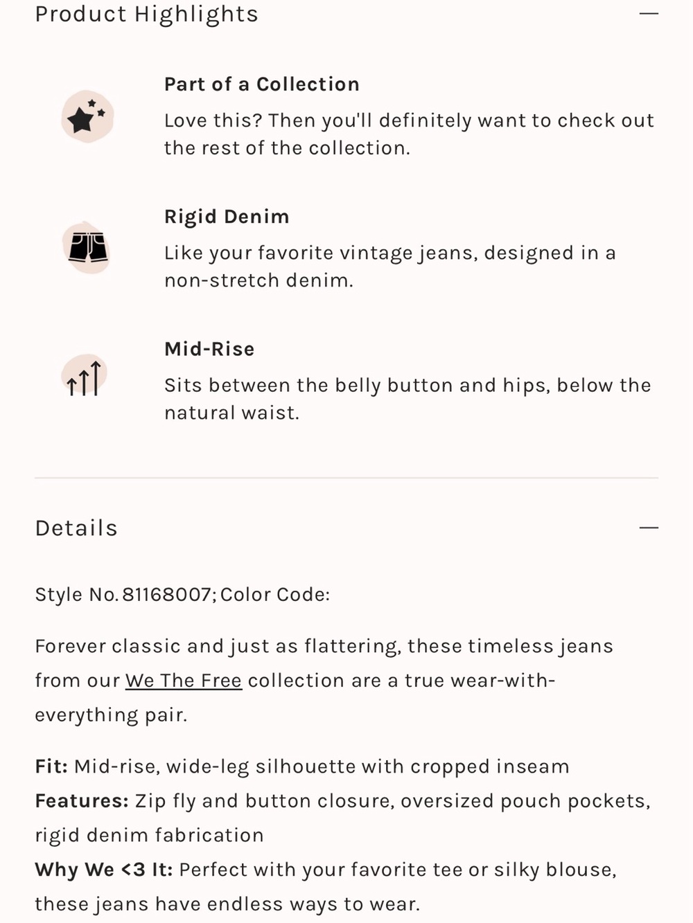 Free People We the Free Piper Mid Rise Crop Wide Leg Jeans NWT!! 🩵 - Picture 9 of 10